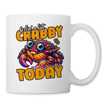Feelin' A Bit Crabby Today Funny Crab - Mug - white - Right