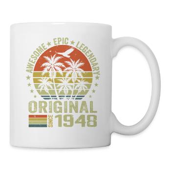 Fête D'anniversaire 1948 Millésime 1948 Rétro 1948 - Mug blanc - blanc - Droite