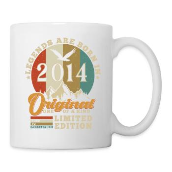 Original 2014 Cadeau D'anniversaire 2014 Authentic - Mug blanc - blanc - Droite