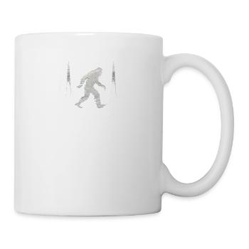 Rythme cardiaque ECG Bigfoot - Mug blanc - blanc - Droite