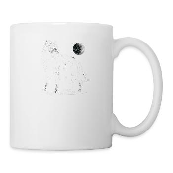 Wolf Moon Wild Animal - Mug - white - Right