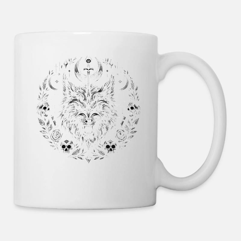 Werewolf Totenkopf - Tasse - Weiß