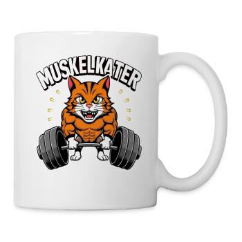 Muskelkater | Kraftsport | Fitness Bodybuilder - Tasse - Weiß - Rechts