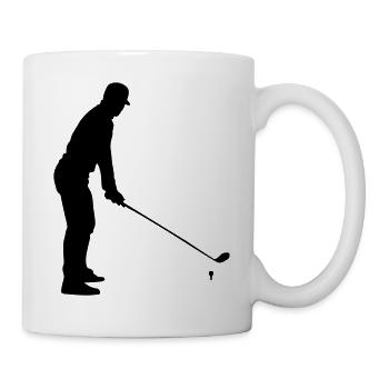 golfeur - Mug blanc - blanc - Droite