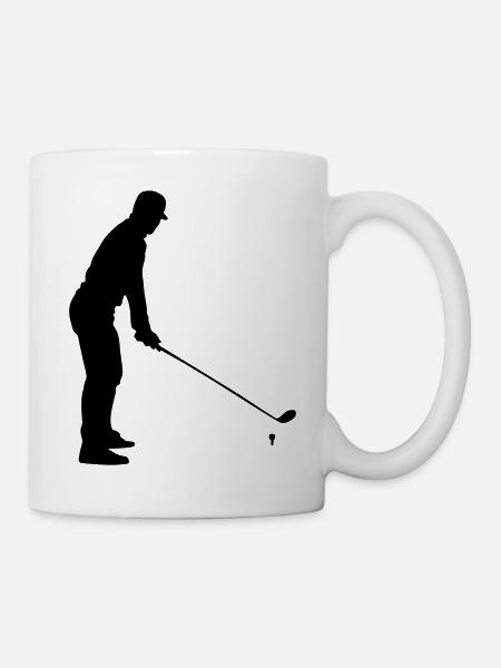 golfer - Tasse - Weiß