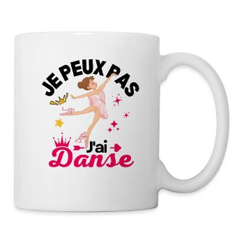 Danseuse Ballerine Je Peux Pas J'ai Danse Danseuse - Mug blanc - blanc - Droite