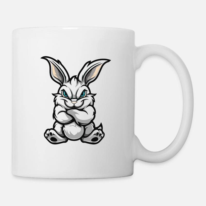 Hase Comic - Tasse - Weiß