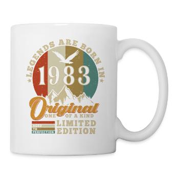 Original 1983 Geburtstagsgeschenk 1983 authentisch - Tasse - Weiß - Rechts