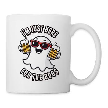 Ich bin nur hier fur den Alkohol - Tasse - Weiß - Rechts