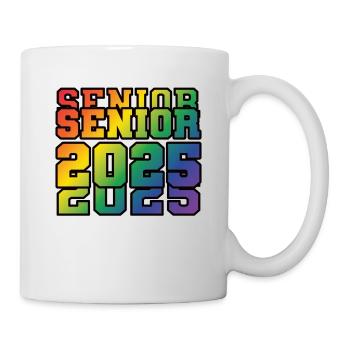 Senior 2025 Retired Retirement - Tasse - Weiß - Rechts