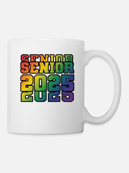 Senior 2025 Retired Retirement - Tasse - Weiß