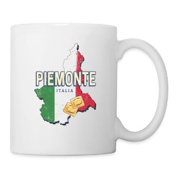 Piémont Italie Région Rétro Carte Murale Vintage - Mug blanc - blanc - Droite