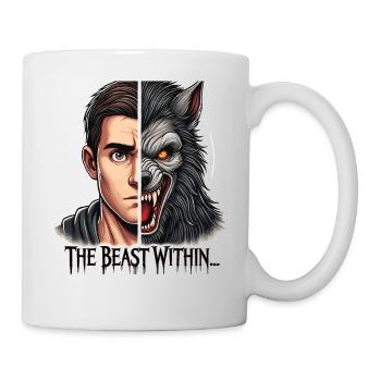 Werwolf Verwandlung im Vollmond - Tasse - Weiß - Rechts