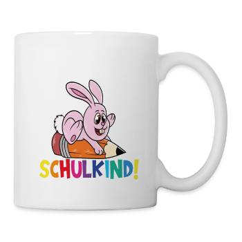 Schulkind 2024 Einschulung Schulanfang - Tasse - Weiß - Rechts