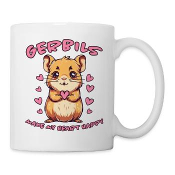 Gerbille disant rat de course drôle gerbille cadeau - Mug blanc - blanc - Droite