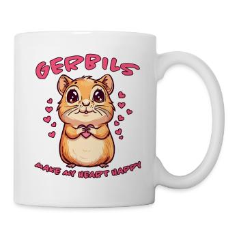 Gerbille disant rat de course drôle gerbille cadeau - Mug blanc - blanc - Droite