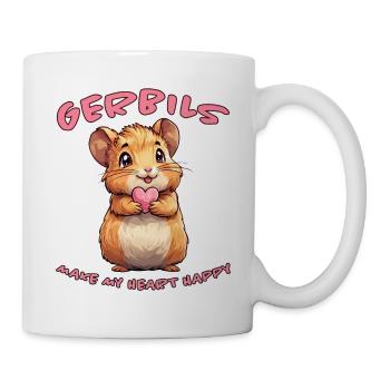 Gerbille disant rat de course drôle gerbille cadeau - Mug blanc - blanc - Droite