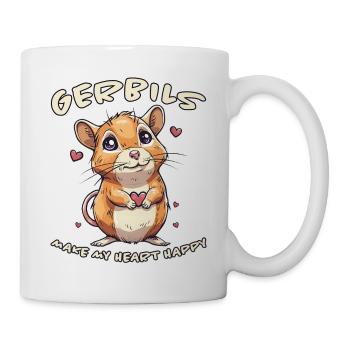 Gerbil Saying Racing Rat Funny Gerbil Gift - Mug - white - Right