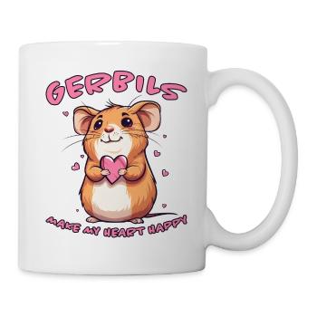 Gerbille disant rat de course drôle gerbille cadeau - Mug blanc - blanc - Droite