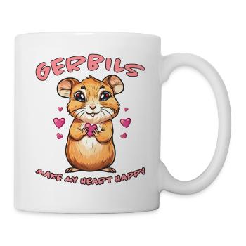 Gerbille disant rat de course drôle gerbille cadeau - Mug blanc - blanc - Droite