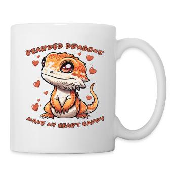 Dragon barbu disant Fun Drôle Dragon barbu cadeau - Mug blanc - blanc - Droite