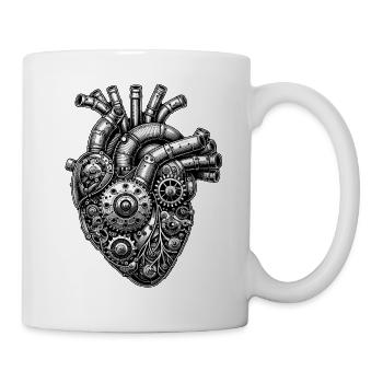 Mechanical Steampunk Heart - Mug - white - Right