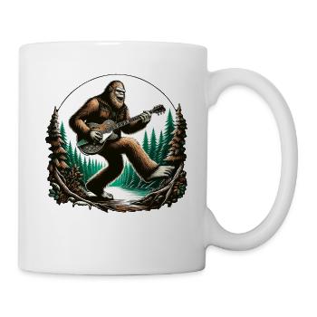 Bigfoot Gitarre Rockmusik - Tasse - Weiß - Rechts