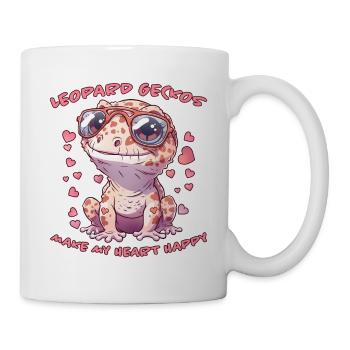 Leopardgecko Spruch Lustiges Leopardgecko Geschenk - Tasse - Weiß - Rechts