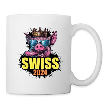 Suisse 2024 Cochon Suisse - Mug blanc - blanc - Droite