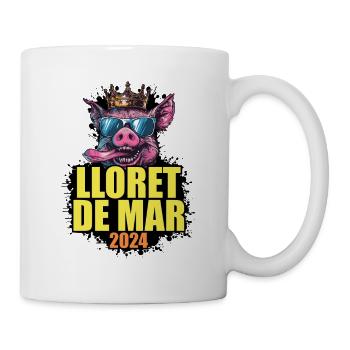Lloret De Mar 2024 Schwein - Tasse - Weiß - Rechts