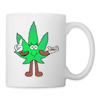 Der Bloom - Weed Cannabis Stoned Hanf Marihuana - Tasse - Weiß - Rechts