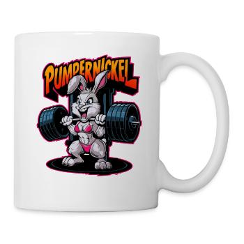 Gym Pumpernickel | Pumper | Fitness Bodybuilding - Tasse - Weiß - Rechts