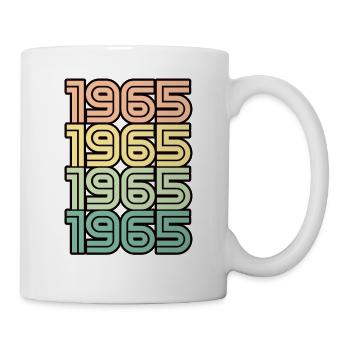 1965 Retro Jahrgang Geburt - Tasse - Weiß - Rechts