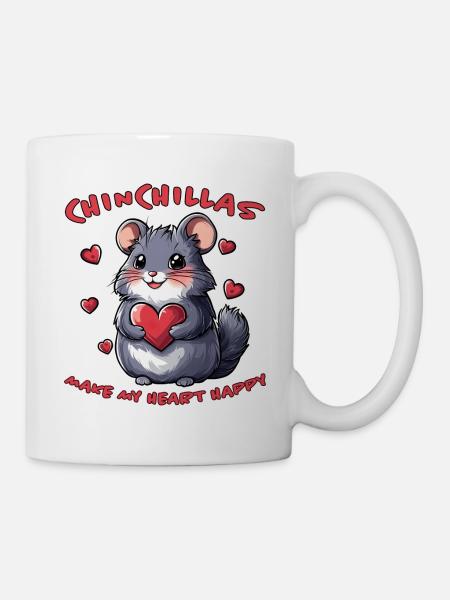 Chinchilla Spruch Lustiges Chinchilla Geschenk - Tasse - Weiß