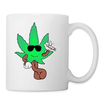 Der Bloom - Weed Cannabis Stoned Hanf Marihuana - Tasse - Weiß - Rechts