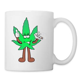 Der Bloom - Weed Cannabis Stoned Hanf Marihuana - Tasse - Weiß - Rechts
