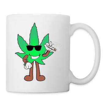 Der Bloom - Weed Cannabis Stoned Hanf Marihuana - Tasse - Weiß - Rechts