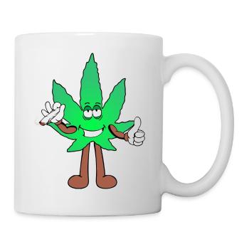 Der Bloom - Weed Cannabis Stoned Hanf Marihuana - Tasse - Weiß - Rechts