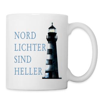 Northern Lights with Lighthouse - Mug - white - Right