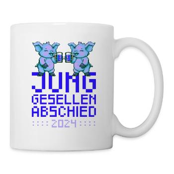 Cochon Enterrement de vie de jeune fille 2024 Fête - Mug blanc - blanc - Droite