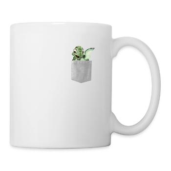 Tortue dans votre poche - Drôle de tortue qui coule - Mug blanc - blanc - Droite
