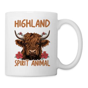 Highland Cows Are My Spirit Animal - Tasse - Weiß - Rechts