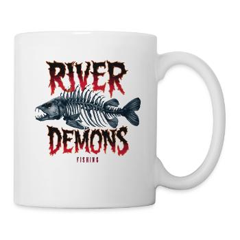 River Demons Fishing für eine Anglerin Fischerin - Tasse - Weiß - Rechts