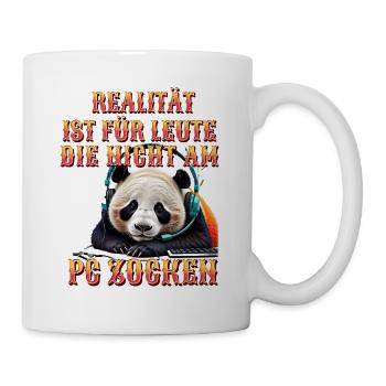 Niedlicher Panda Gaming Zocker Computer PC - Tasse - Weiß - Rechts