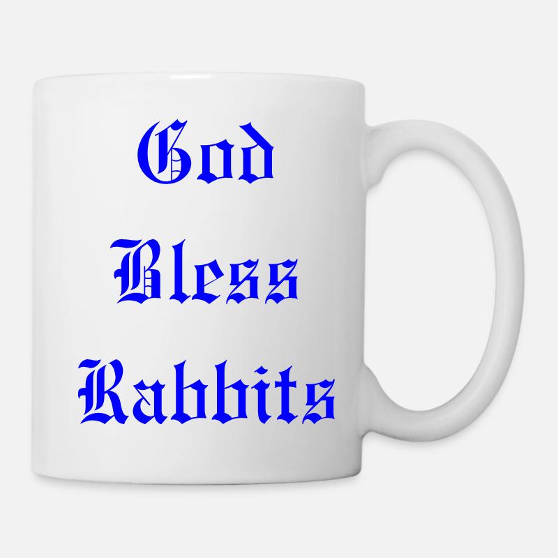 GodBlessRabbits - Tasse - Weiß