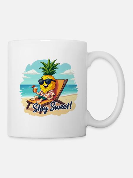 ANANAS - Tasse - Weiß