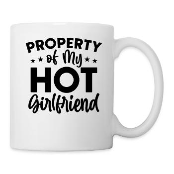 Property of my Hot Girlfriend - Mug - white - Right