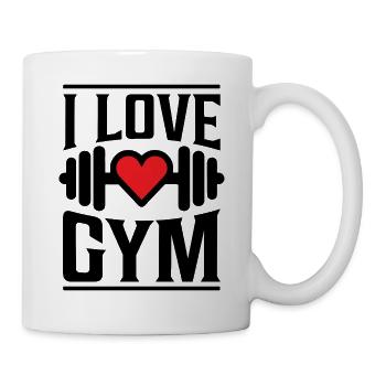I Love Gym - Mug - white - Right