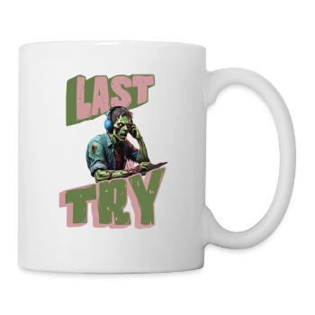 Last TRY Gamer Zombie - Tasse - Weiß - Rechts
