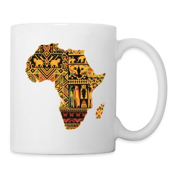 Couleur vive Africaine - Mug blanc - blanc - Droite